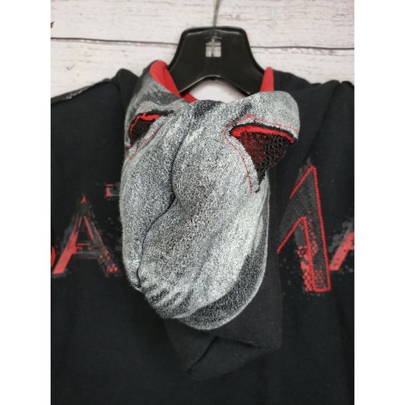 DXtreme The Dark Knight Rises Kids Batman Hooded Sweatshirt - Embroidered Zip - Picture 6 of 10